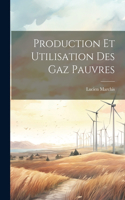 Production Et Utilisation Des Gaz Pauvres