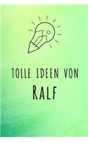 Tolle Ideen von Ralf: Kariertes Notizbuch mit 5x5 Karomuster für deinen Vornamen