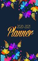 2020-2021 Planner: 2-year Planner 24-Monthly Calendar Schedule with Inspirational Quotes Unique Customized Colored Cover-Themed Interior Border Volume 4 Majestic Flora