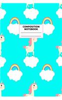 Composition Notebook: Unicorn Journal for Girls, Teen and Women Cute Matte Cover Design with Blank Lined Interior College Ruled (Great as Party Favors, Gifts, Diary, Jour