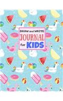 Draw and Write Journal for Kids: Cute Unicorn Matte Cover Design for Drawing, Creative Writing, Doodling, Creating Your Own Story, Illustration Book and Diary (Perfect Gift for Kids