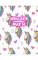 Unicorn Nurse: Cute Journal Notebook for Nursing Student and Practitioner with Large 8.5 x 11 Blank Ruled White Paper (Perfect for School, Medical, Clinical and Ho