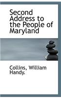 Second Address to the People of Maryland