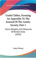 Useful Tables, Forming An Appendix To The Journal Of The Asiatic Society, Part 1