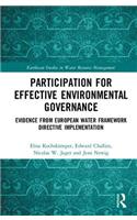 Participation for Effective Environmental Governance