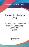 Appunti Su Girolamo Preti