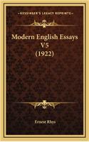 Modern English Essays V5 (1922)