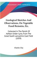 Geological Sketches And Observations, On Vegetable Fossil Remains, Etc.