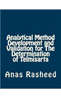 Analytical Method Development and Validation for the Determination of Telmisarta