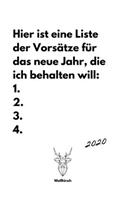 Vorsätze Liste behalten