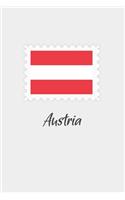 Austria flag minimalist notebook