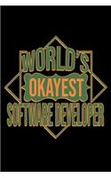World's okayest software developer: Hangman Puzzles - Mini Game - Clever Kids - 110 Lined pages - 6 x 9 in - 15.24 x 22.86 cm - Single Player - Funny Great Gift