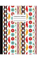 Composition Notebook: Boho Feathers, Large College Lined Paper Notebook Journal, For Students Kids Teens Girls Boys, 100 pages, 8.5" x 11", School, Teachers, Back to Scho