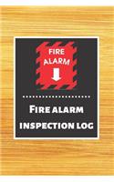 Fire alarm inspection log