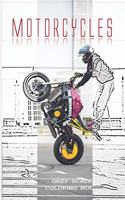 Motorcycles Grey Scale Coloring Book