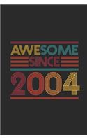 Awesome Since 2004: Graph Ruled Notebook - Journal for Birthday Gift Idea
