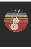 Cello Retro Sun: Cellos Notebook, Blank Lined (6" x 9" - 120 pages) Musical Instruments Themed Notebook for Daily Journal, Diary, and Gift