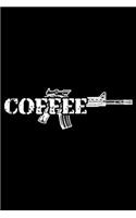 Coffee Gun: "A Journal, Notepad, or Diary to write down your thoughts. - 120 Page - 6x9 - College Ruled Journal - Writing Book, Personal Writing Space, Doodle, 