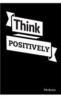 Think Positively: Kariertes A5 Notizbuch oder Heft für Schüler, Studenten und Erwachsene(242 Logos Und Designs)