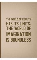 The World Of Reality Has It's Limits The World Of Imagination Is Boundless