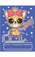 8.5 by 11 Composition Notebook