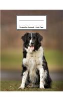 Composition Notebook - Graph Paper: Border Collie - 109 pages 8.5"x11" - White Blank 5x5 Exercise Book - Engineering Paper - Gift For Kids Teenager Adult Teacher Student - Journal - Do