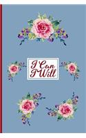 I Can I Will: Journal for College Girls