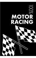 Motor Racing Notebook: Blank Lined Motor Racing Journal for Racing Driver and Instructor