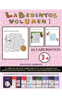 Juegos de laberinto (Laberintos - Volumen 1): (25 fichas imprimibles con laberintos a todo color para niños de preescolar/infantil)(23 Juegos de Laberinto)
