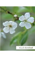 Blank Sketchbook.: Glossy & Soft Cover, White Blank Sketchbook 8"x10" 50 Pages.(Blank Sketchbook Flower Edition.)