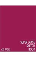 Cranberry Purple Super Large Sketchbook: Big Softcover Sketchbook, 625 Pages, Giant Sketchbook, Large Sketchbook for Drawing: Big Softcover Sketchbook, 625 Pages, Giant Sketchbook, Large Sketchbook for Drawing