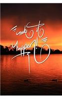 Make it Happen: 6x9 Inch Lined Journal/Notebook designed to remind you to make it happen! - Turn your dreams into reality!! - Stunning Sunset, Red, Lake, Nature, La
