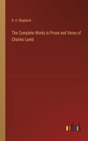Complete Works in Prose and Verse of Charles Lamb