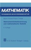 Wahrscheinlichkeitsrechnung Und Mathematische Statistik