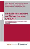 Artificial Neural Networks and Machine Learning -- ICANN 2013