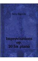 Improvisations op. 20 for piano