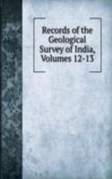 Records of the Geological Survey of India, Volumes 12-13