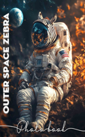 Outer Space Zebra Photo Book: Explore 40 Unique Cosmic Zebra Images For Kids' Imagination And Learning