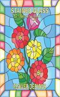 Stained Glass Coloring Book: Beautiful Flower Designs for Stress Relief, Relaxation, and Creativity