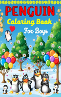 Penguin Coloring Book For Boys