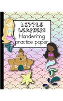 Little learners handwriting practice paper