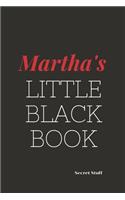 Martha's Little Black Book.