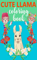 Cute Llama Coloring Book