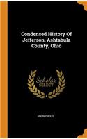 Condensed History Of Jefferson, Ashtabula County, Ohio