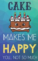 Cake Makes Me Happy You Not So Much