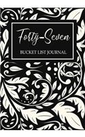 Forty-seven Bucket List Journal
