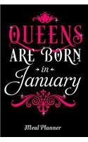 Queens Are Born in January Meal Planner