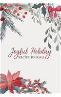 Joyful Holiday Recipe Journal