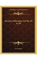 Hermetic Philosophy And The All In All