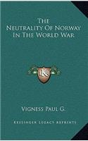 The Neutrality of Norway in the World War